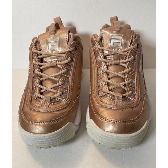 Fila Disruptor II Premium Rose Gold Chunky Trainers US 9.5 UK 7 5FM00040-063 - Picture 7 of 14